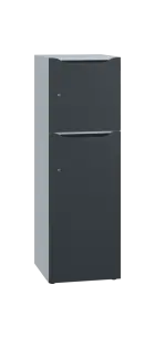 DOMINOU 32 úložná skříň 2-boxová, 1367x450x400 mm, korpus bílý, dvířka antracit